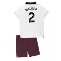 Maglie da calcio Manchester City Kyle Walker #2 Seconda Maglia Bambino 2023-24 Manica Corta (+ Pantaloni corti)